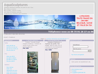 Détails : Aquasculptures : fontaines de jardin