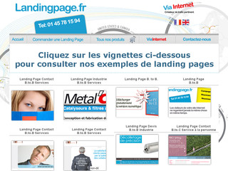 Détails : Landing Page: création de landingpage