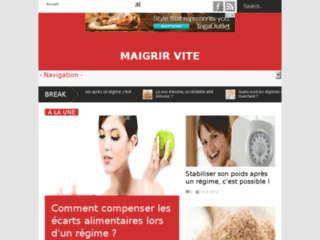 Détails : Régimes pour maigrir vite