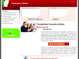 Détails : Traduction italien français