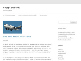 Détails : Voyage au Pérou