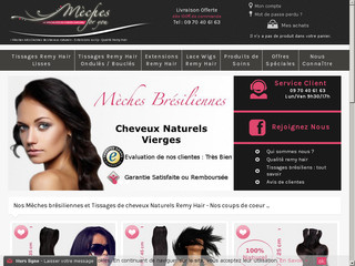 Détails : Mèches for You : vente de tissage en cheveux naturels