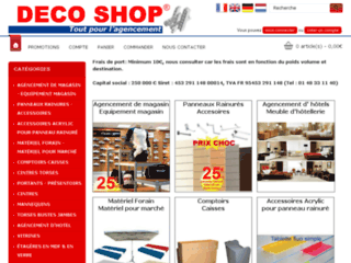 Détails : Agencement de magasin et matériel forain