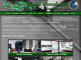 Détails : Claire Sanitaires Robinetterie Carrelages Lyon St-Etienne