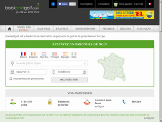 Détails : Réservation de parcours de golf à distance