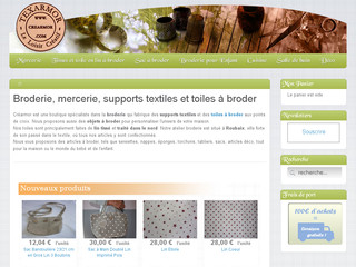 Crearmor : Broderie, mercerie, toile à broder, support textile