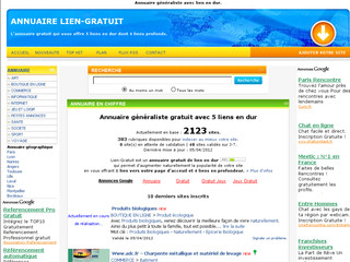 Détails : Annuaire généraliste avec lien en dur