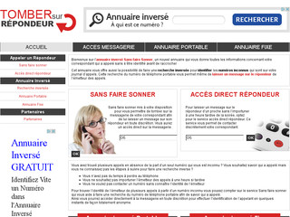 Détails : Annuaire inverse portable