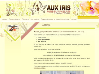 Détails : Pompes Funèbres Aux Iris Indre et Loire