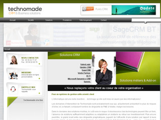 Détails : Logiciel crm hébergé : Technomade