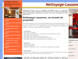 Conciergerie et nettoyages professionnels dans la région lausannoise