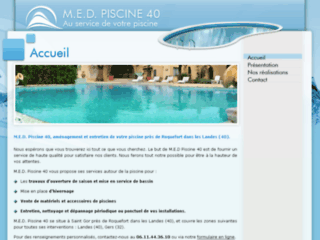 MED Piscine 40 : Entretien de la piscine près de Roquefort (40)