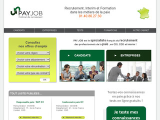 PAY JOB, recrutement, interim et formation paie | Pay Job