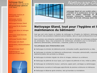 Détails : Entreprise de nettoyages, Gland et la Côte