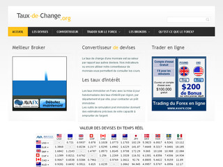 Taux de change