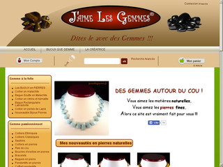 Bijoux pierres : J'aime les Gemmes