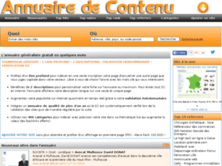 Détails : Annuaire avec lien profond