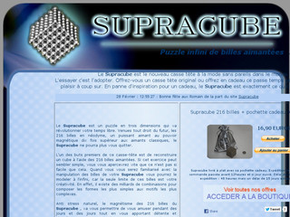 Détails : Supracube : Neocube puzzle de billes magnétiques