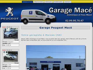Détails : Garage Macé agent Peugeot Marzan véhicules occasions - La Roche-Bernard (56)