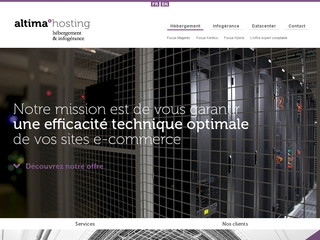 Détails : Altima Hosting, hébergement de sites ecommerce haute capacité
