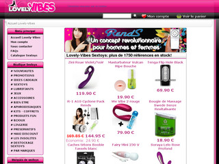 Vente en ligne de sextoys : lovely vibes